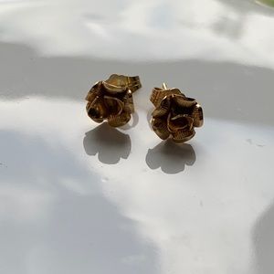 10/14K flower earrings
